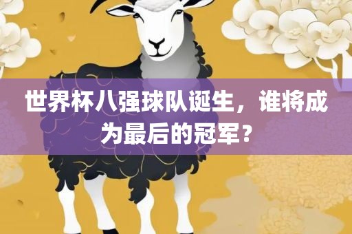 世界杯八强球队诞生，谁将成为最后的冠军？