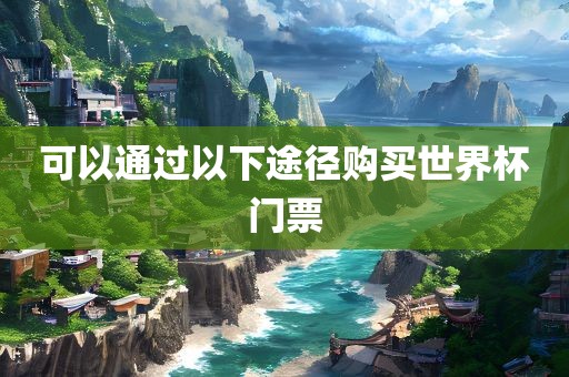 可以通过以下途径购买世界杯门票