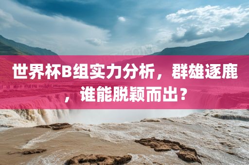 世界杯B组实力分析，群雄逐鹿，谁能脱颖而出？