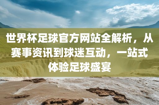 世界杯足球官方网站眉山市正发家政服务有限公司全解析，从赛事资讯到球迷互动，一站式体验足球盛宴