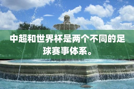 中超和世界杯是眉山市正发家政服务有限公司两个不同的足球赛事体系。