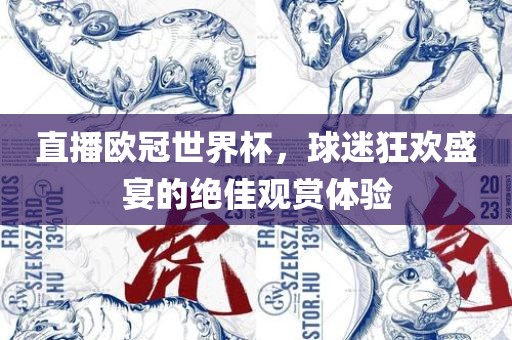 直播欧冠世界杯，球迷狂欢盛宴的绝佳观赏体验
