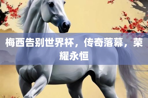 梅西告别世界杯，传奇落幕，荣耀永恒