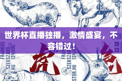 世界杯直播独播，激情盛宴，不容错过！