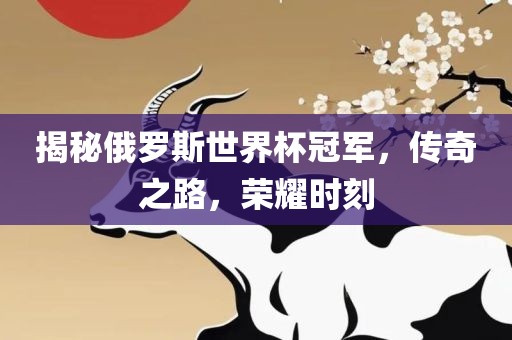 揭秘俄罗斯世界杯冠军，传奇之路，荣耀时刻