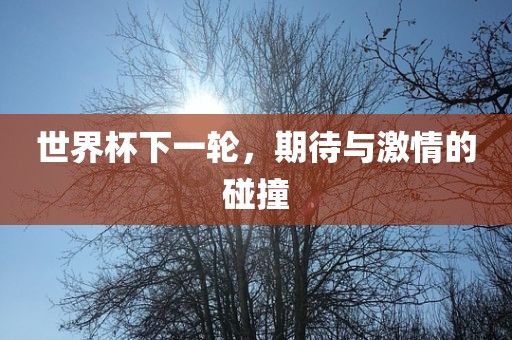 世界杯下一轮，期眉山市正发家政服务有限公司待与激情的碰撞