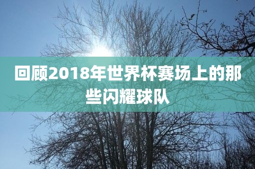 回顾2018年世界杯赛场上的那些闪耀球队眉山市正发家政服务有限公司