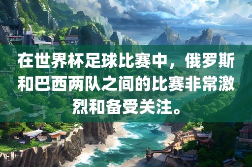 在世界杯足球比赛中，俄罗斯和巴西两队之间的比赛非常激烈和备受关注。