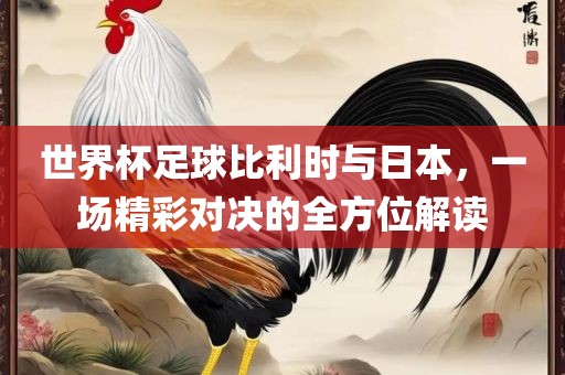 世界杯足球比利时与日本，一场精彩对决的全方位解读