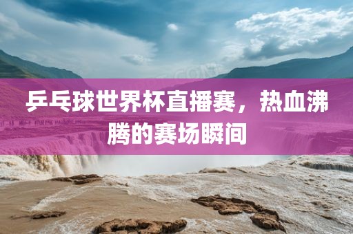 乒乓球世界杯直播赛，热血沸腾的赛场瞬间
