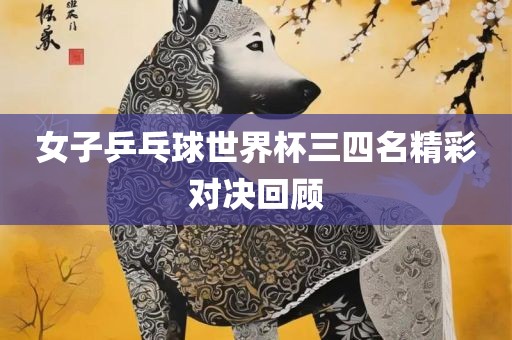 女子乒乓球世界杯三四名精彩对决回顾眉山市正发家政服务有限公司