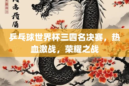 乒乓球世界杯三四名决赛，热血激战，荣耀之战