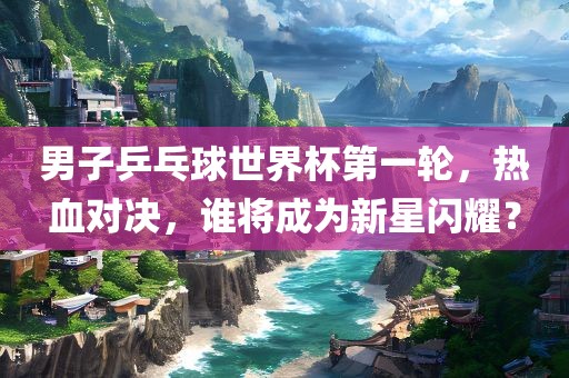 男子乒乓球世界杯第一轮，热血对决，谁将成为新星闪耀？