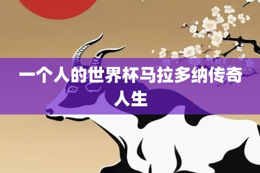 一个人的世界杯马拉多纳传奇人生