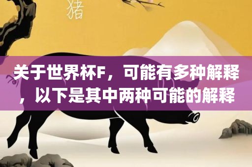 关于世界杯F，可能有多种解释，以下是其中两种可能的解释