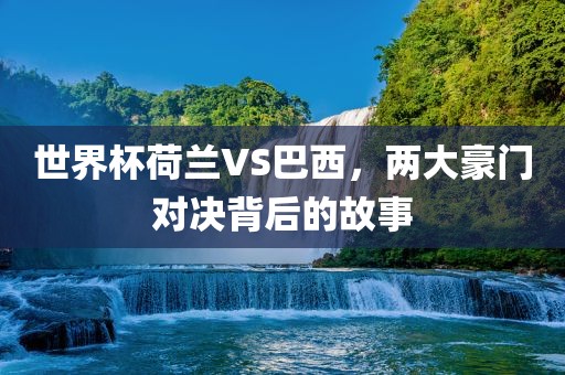 世界杯荷兰VS巴西，两大豪门对决背后的故事