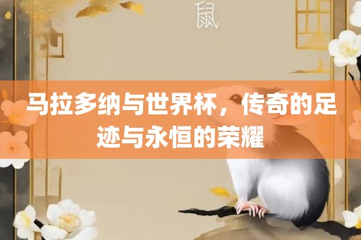 马拉多纳与世界杯，传奇的足迹与永恒的荣耀