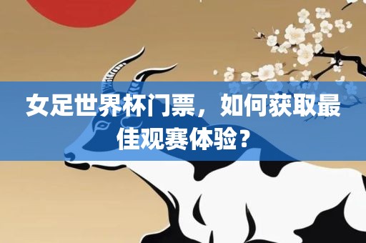 女足世界杯门票，如何获取最佳观赛体验？