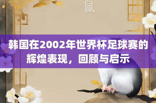 韩国在2002年世界杯足球赛的辉煌表现，回顾与启示