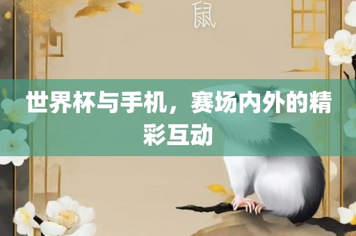 世界杯与手机，赛场内外的精彩互动