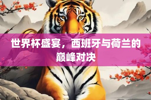 世界杯盛宴，西班牙与荷兰的巅峰对决