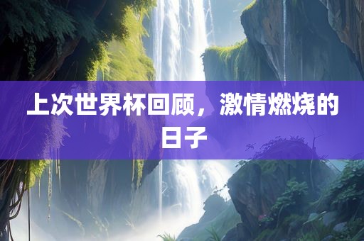 上次世界杯回顾，激情燃烧的日子