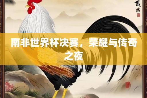 南非世界杯决赛，荣耀与传奇之夜