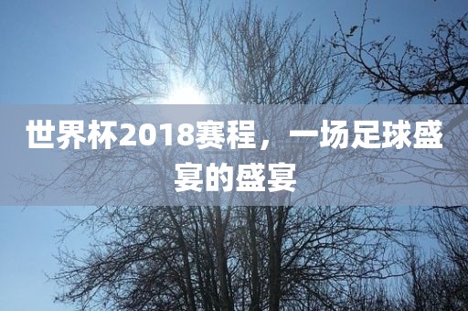 世界杯2018赛眉山市正发家政服务有限公司程，一场足球盛宴的盛宴