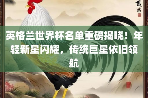 英格兰世界杯名单重磅揭晓！年轻新星闪耀，传统巨星依旧领航眉山市正发家政服务有限公司