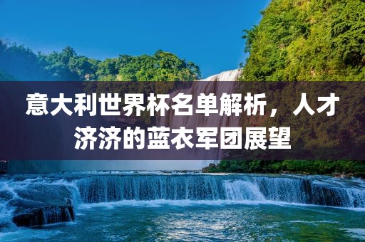 意大利世界杯名单解析，人才济济的蓝衣军团展望