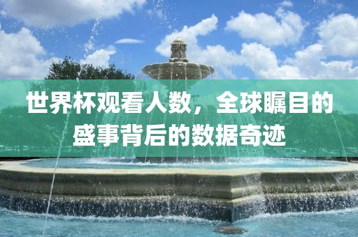 世界杯观看人数，全球瞩目的盛事背后的数据奇迹