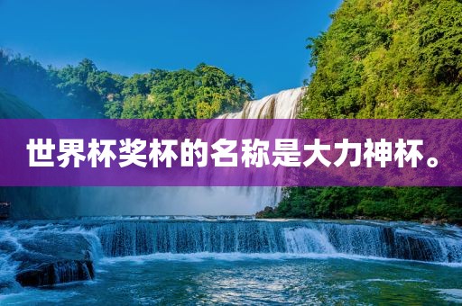 世界杯奖杯的名称是大力神杯。
