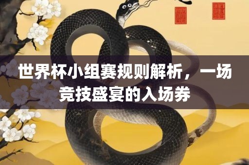 世界杯小组赛规则解析，一场竞技盛宴的入场券