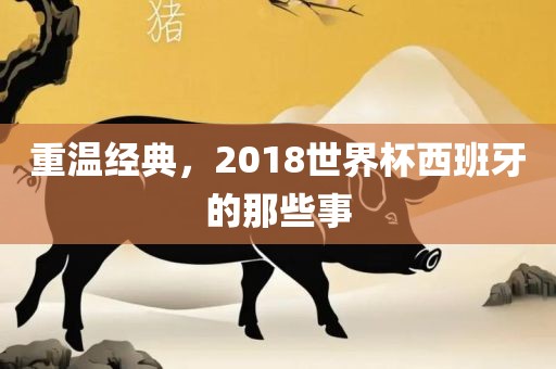 重温经典，2018世界杯西班牙的那些事