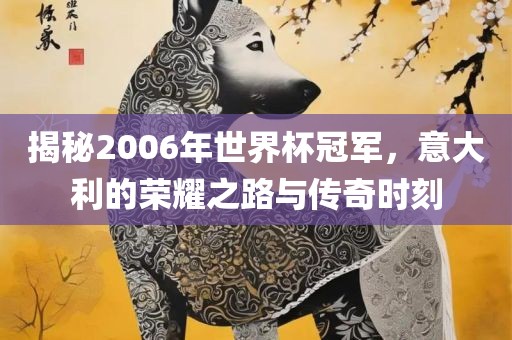 揭秘2006年世界杯冠军，意大利的荣耀之路与传奇时刻