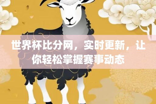 世界杯比分网，实时更新，让你轻松掌握赛事动态