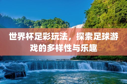 世界杯足彩玩法，探索足球游戏的多样性与乐趣眉山市正发家政服务有限公司