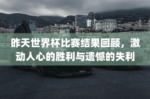 昨天世界杯比赛结果回顾，激动人心的胜利与遗憾的失利