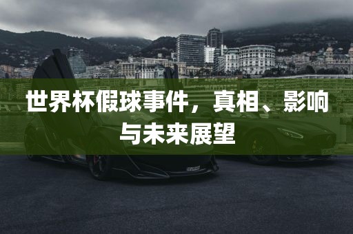 世界杯假球事件，真相、影响与未来展望