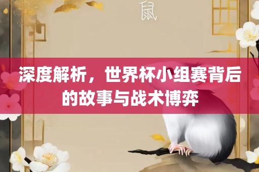 深度解析，世界杯小组赛眉山市正发家政服务有限公司背后的故事与战术博弈