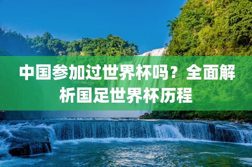 中国参加过世界杯吗？全面解析国足世界杯历程