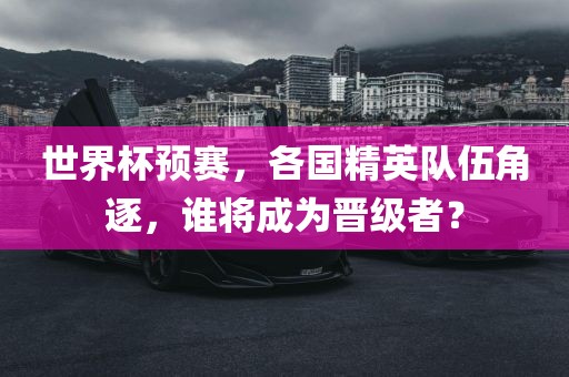 世界杯预赛，各国精英队伍角逐，谁将成为晋级者？