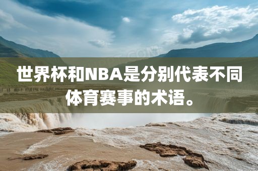 世界杯和NBA是分别代表不同体育赛事的术语。