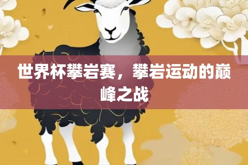 世界杯攀岩赛，攀岩运动的巅峰之战眉山市正发家政服务有限公司