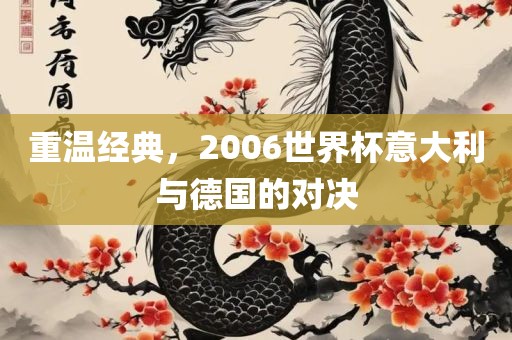 重温经典，2006世界杯意大利与德国的对决眉山市正发家政服务有限公司
