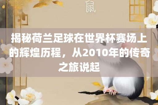 揭秘荷兰足球在世界杯赛场上的辉煌历程，从2010年的传奇之旅说起