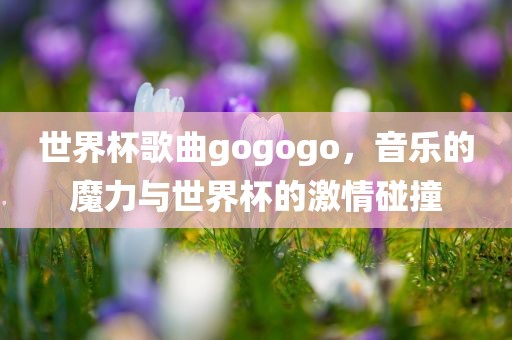 世界杯歌曲gogogo，音乐的魔力与世界杯的激情碰撞