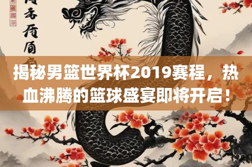 揭秘男篮世界杯2019赛程，热血沸腾的篮球盛宴即将开启！眉山市正发家政服务有限公司