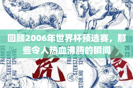 回顾2006年世界杯预选赛，那些令人热血沸腾的瞬间眉山市正发家政服务有限公司