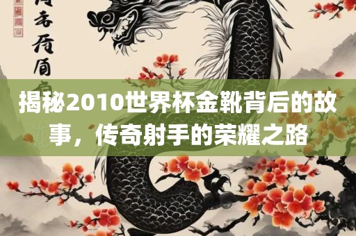 揭秘2010世界杯金靴背后的故事，传奇射手的荣耀之路